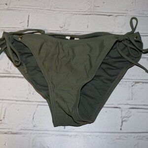 💚 Ibiza Swimwear Tie‑Side Bikini Bottoms · Size Medium (Based on Measurements)